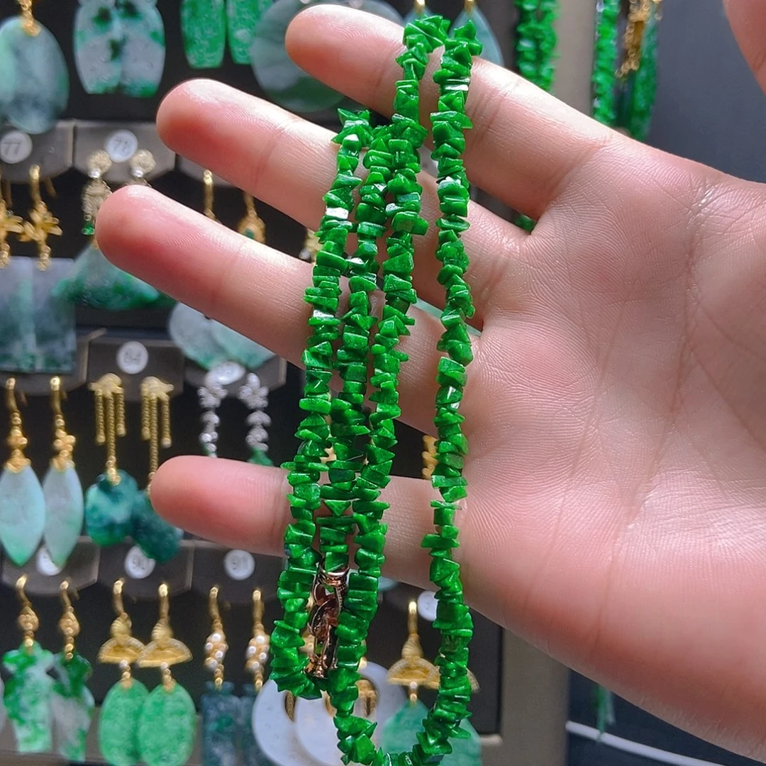 翡翠未镶嵌耳饰翡翠