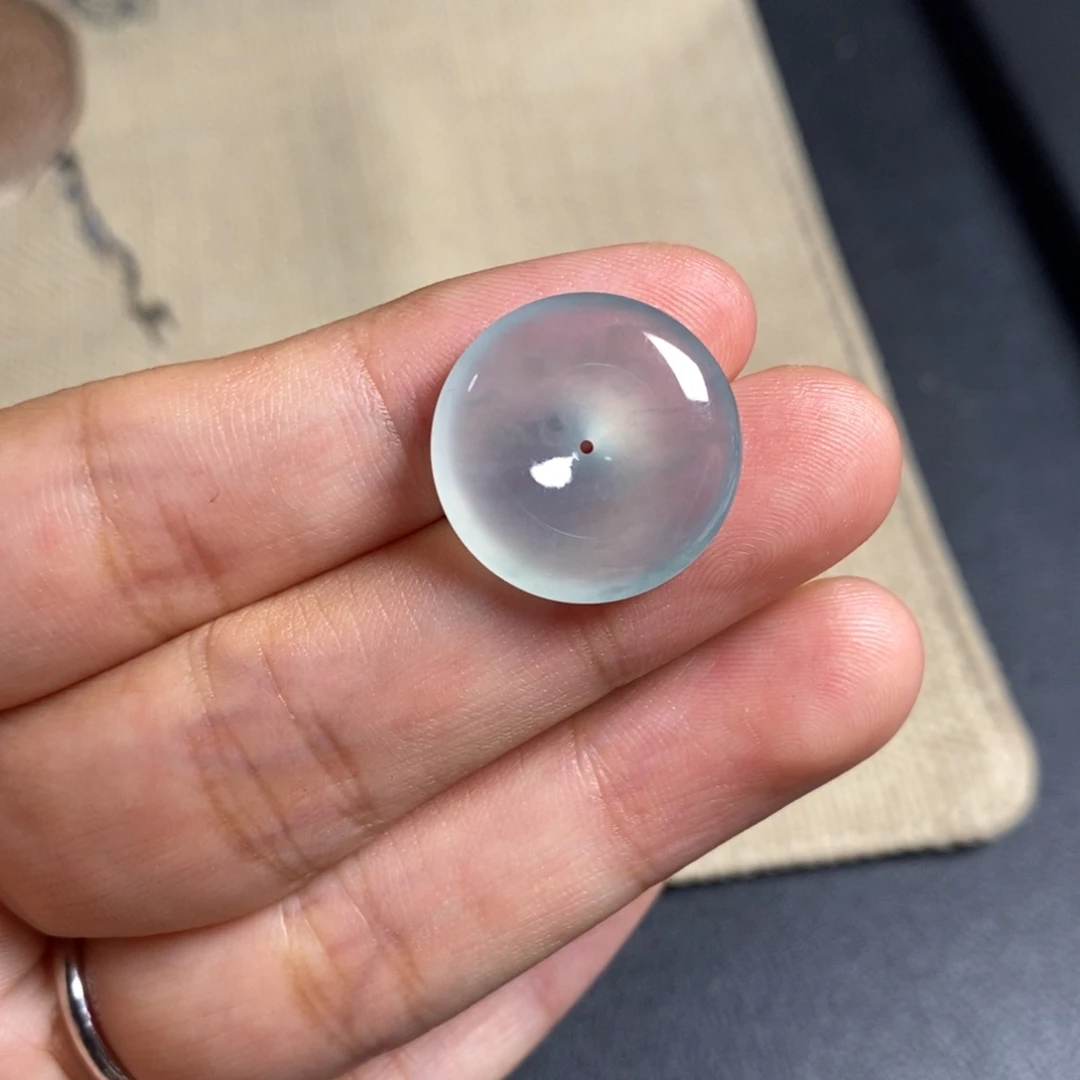 翡翠未镶嵌颈饰扣子19.5-4.5