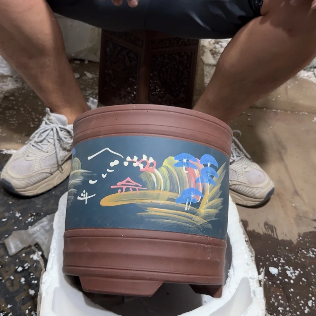 紫砂花盆瑕疵和瑕疵