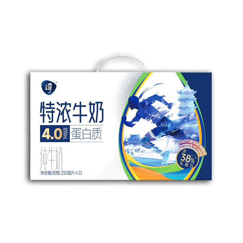 卫岗 高品“淳”4.0g蛋白质特浓纯牛奶250ml*12盒营养健康早餐奶