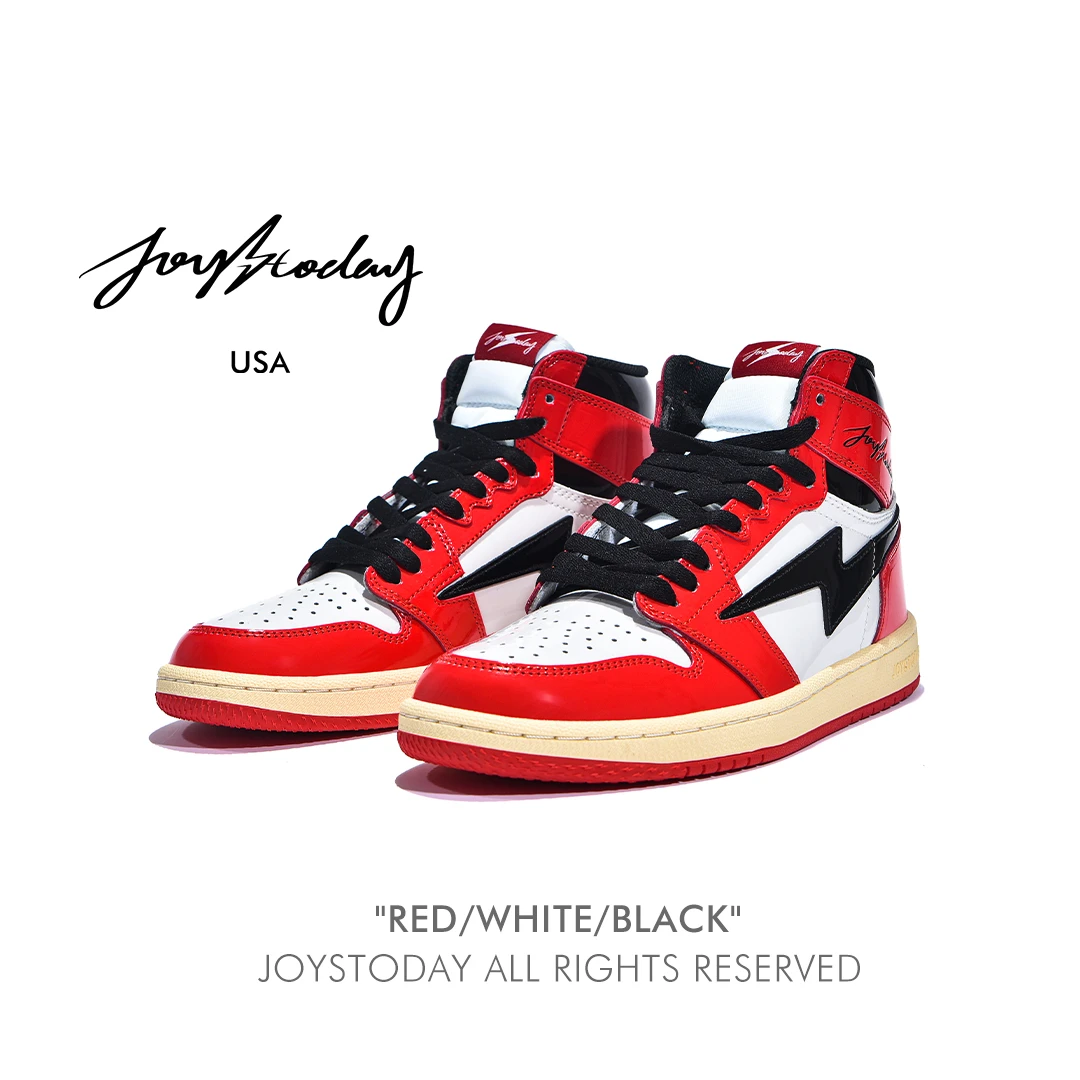 闪电AJ1芝加哥 JOYSTODAY 经典百搭休闲做旧复刻工艺耐磨男女板鞋