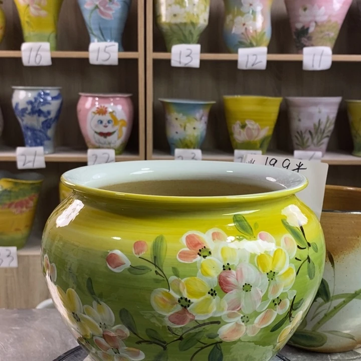 瓷片22zp景德镇陶瓷花盆
