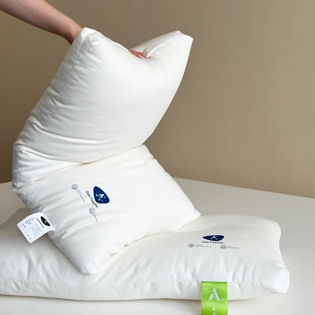 A类全棉长绒棉舒柔枕枕芯枕头成人护颈助眠枕头学生宿舍枕48x74cm