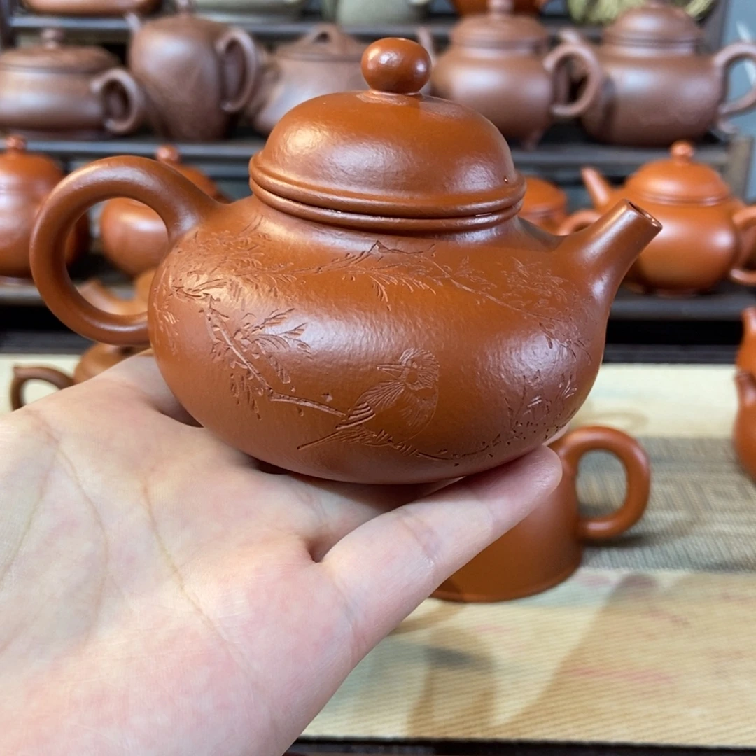@***征茶壶紫砂全手工制作工艺流程原料