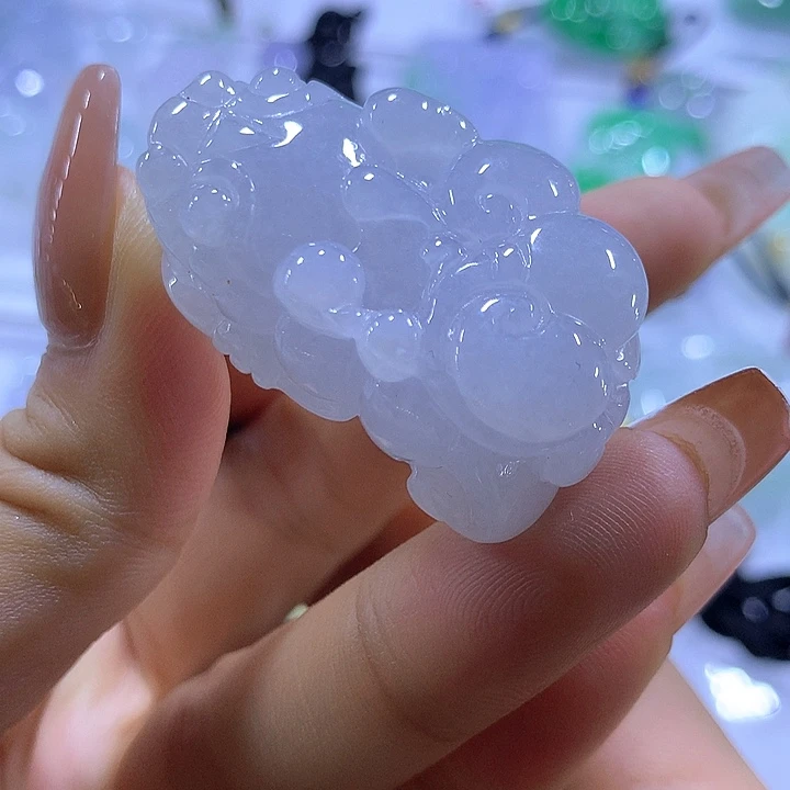 翡翠未镶嵌颈饰天然翡翠A货吊坠