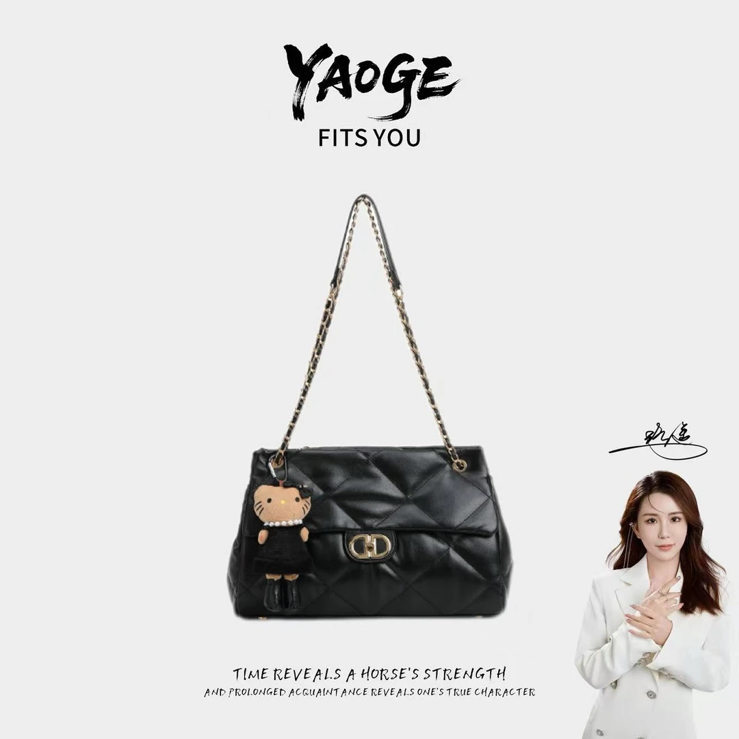 Cozier Dixes【遥哥定制】百搭单肩斜跨包 DFN1015-黑色【赠挂件】