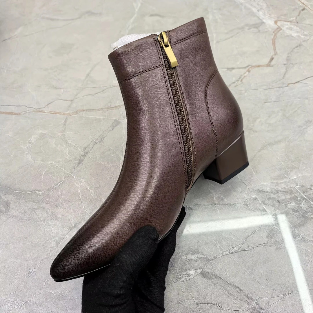 c（孤品）36码短靴女靴子07003羊皮