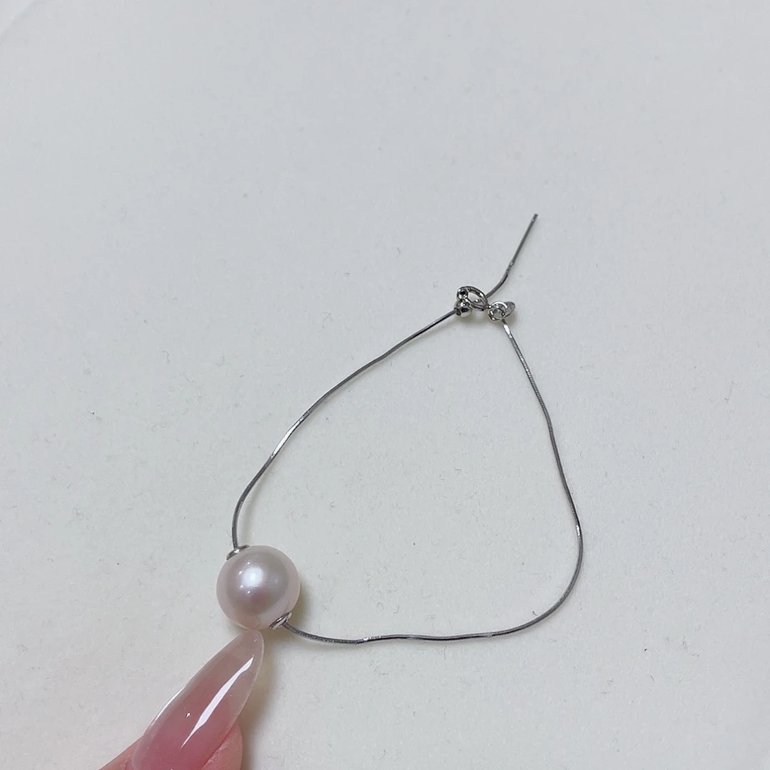 淡水珍珠手链银S925镶嵌