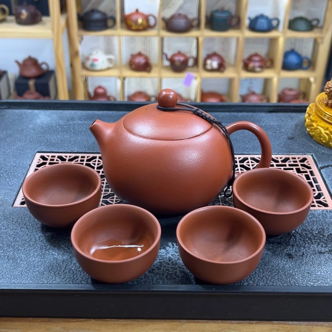 紫砂紫砂胖西施（一壶四杯）