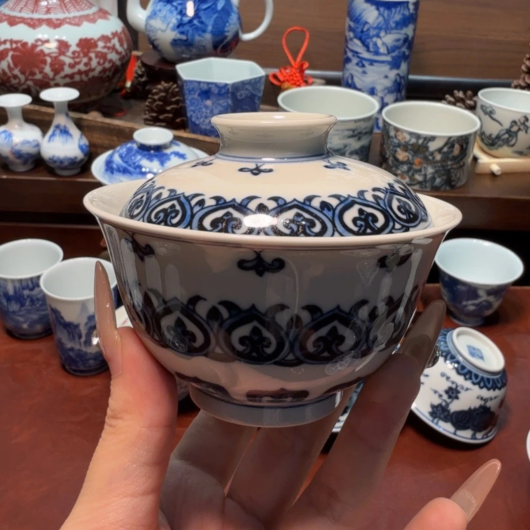 杯泡推荐景德镇全手绘瓷器