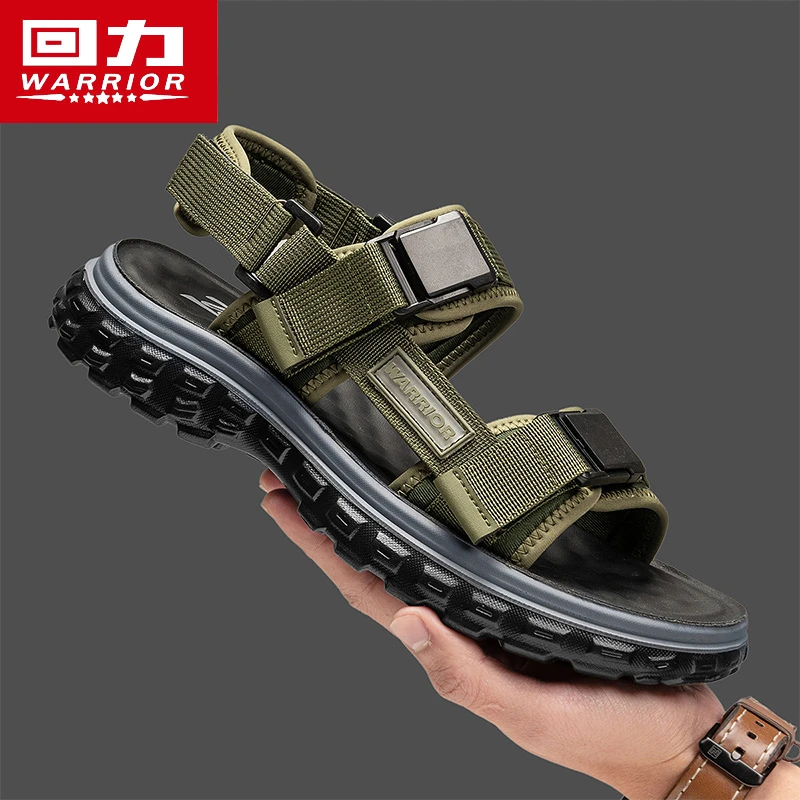 回力凉鞋新款夏季男士外穿防臭防滑户外运动涉水速干魔术贴沙滩鞋