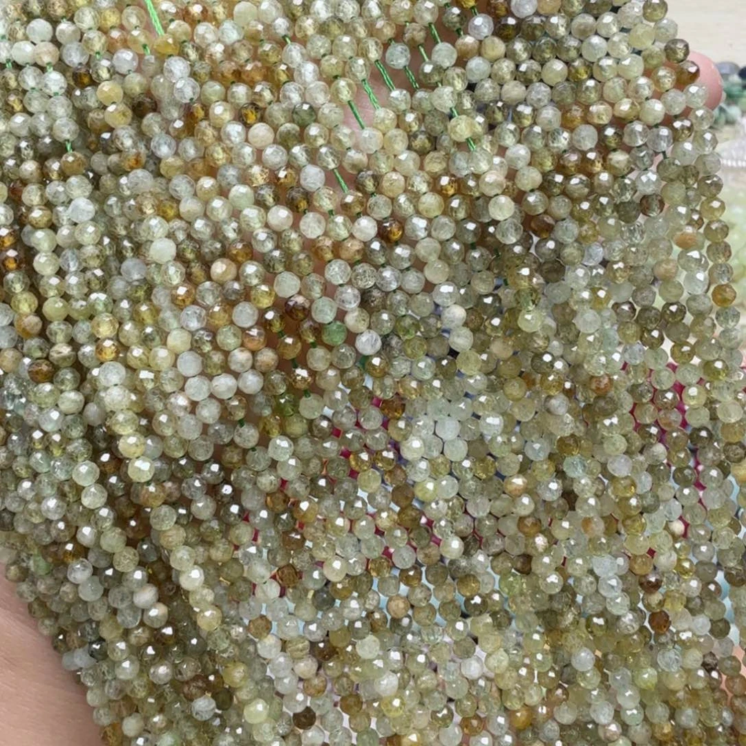 紫晶珠宝半成品未镶嵌卡2.8沙佛莱切面一条