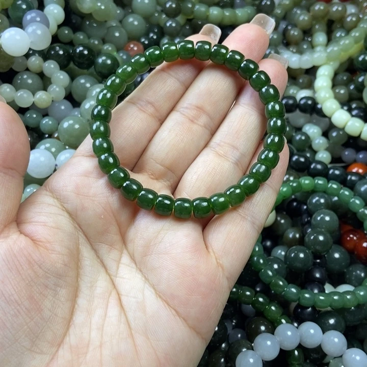 和田玉未镶嵌手链卡7