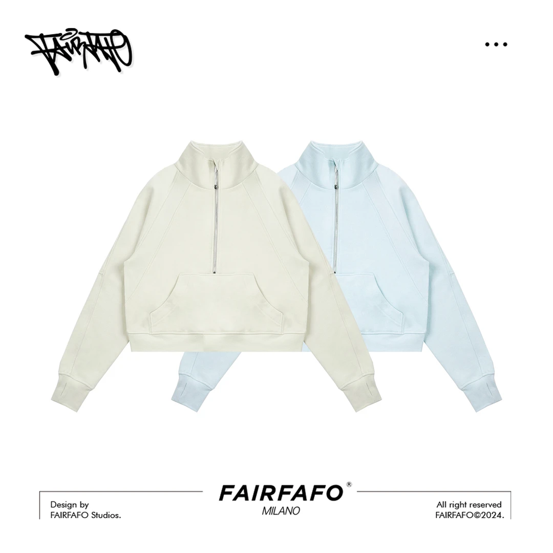 FAIRFAFO林肉肉【宽松款烟囱领卫衣】WYAL4C224时尚休闲秋冬卫衣