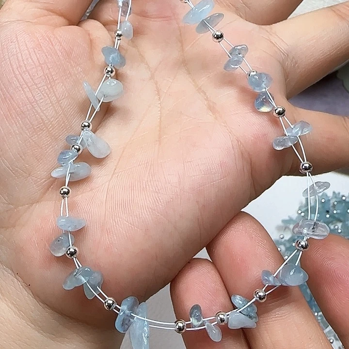 海蓝宝石颈饰未镶嵌