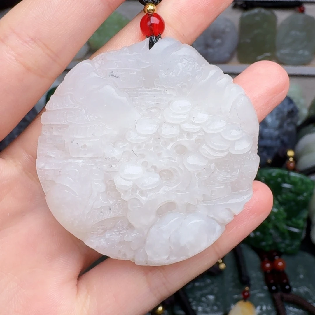 和田玉未镶嵌颈饰