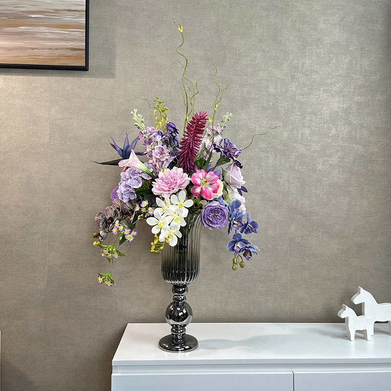 美祝款花束 轻奢风仿真花摆设花现代风假花装饰花