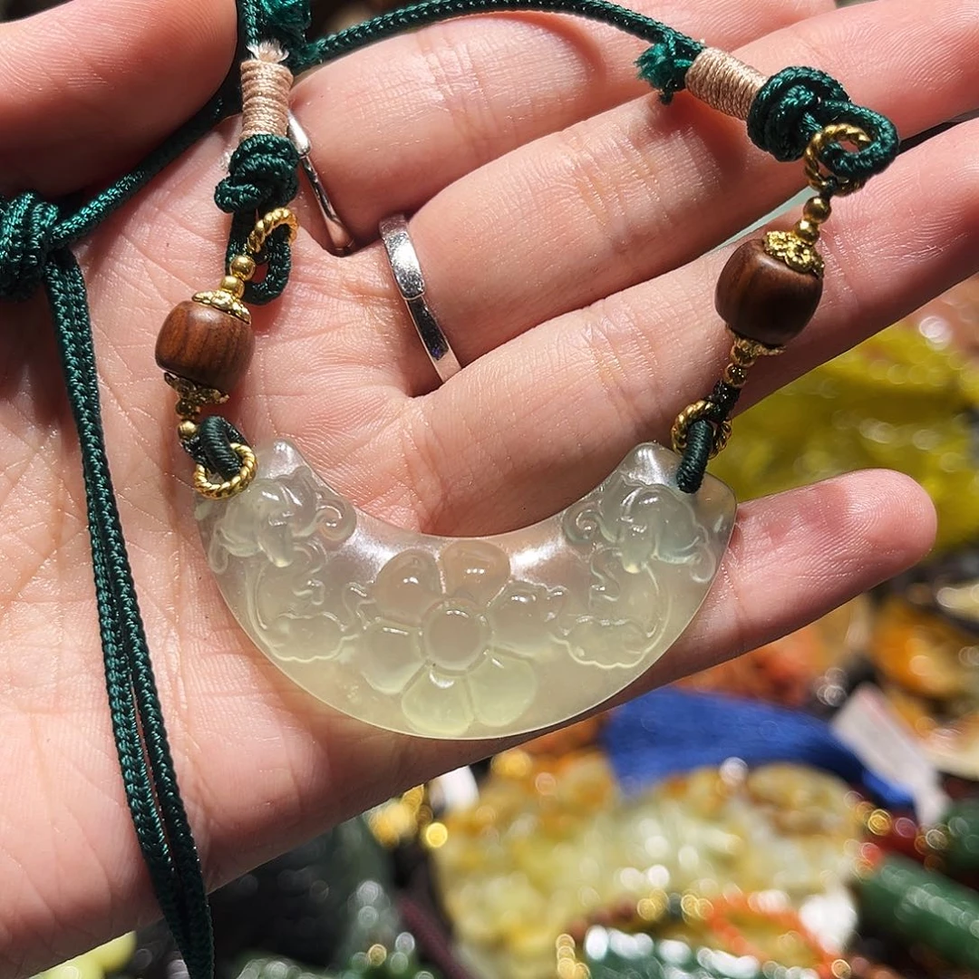 未镶嵌岫玉毛衣链