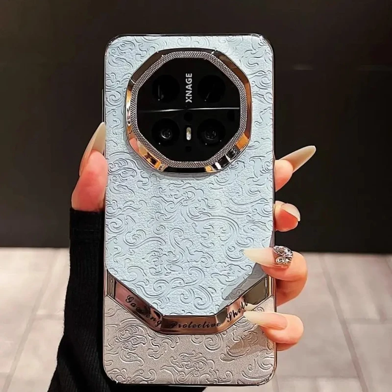 适用华为mate70rs非凡大师手机壳国风浮雕云龙纹60rs复古70pro/70