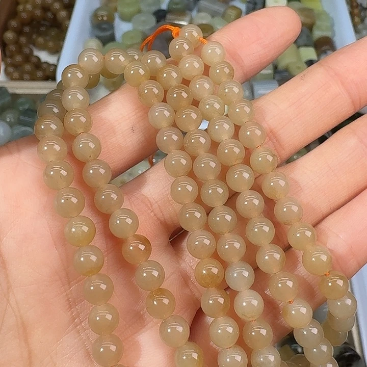 和田玉（糖玉）未镶嵌手链6mm