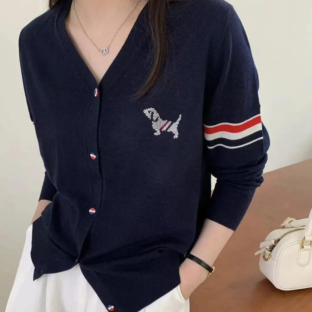 欧品【可机洗 绵羊毛】韩系百搭宽松大码羊毛衫针织衫开衫