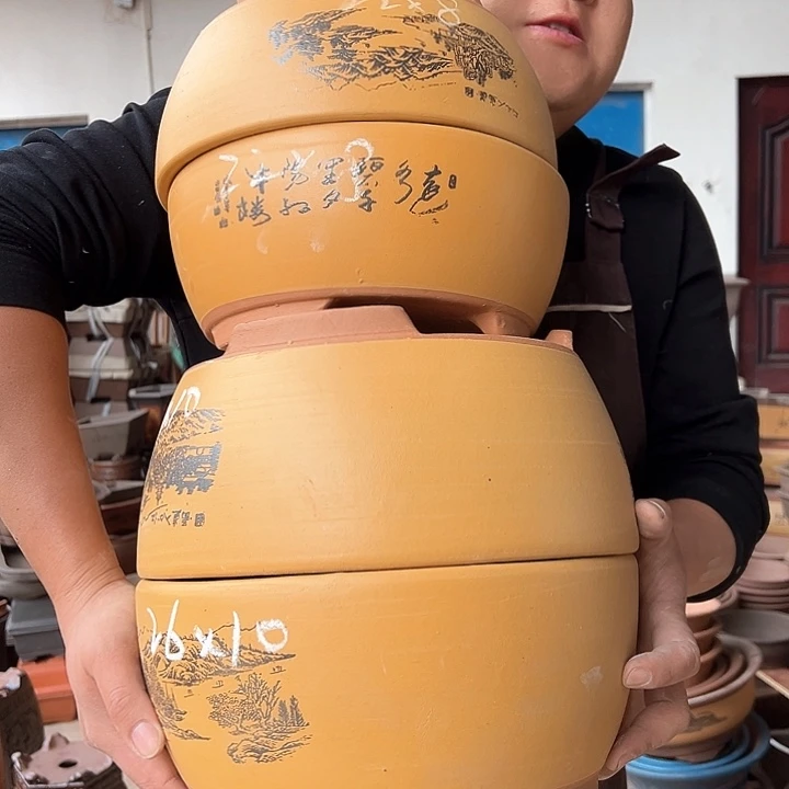 紫砂花盆不好意思哈我的小猪