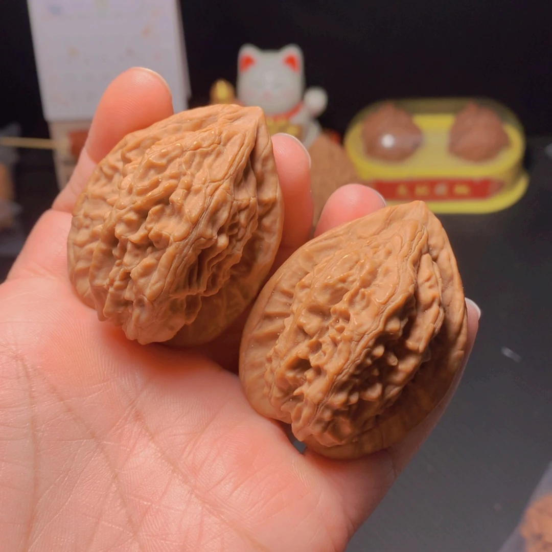 吊坠文玩核桃大红袍41