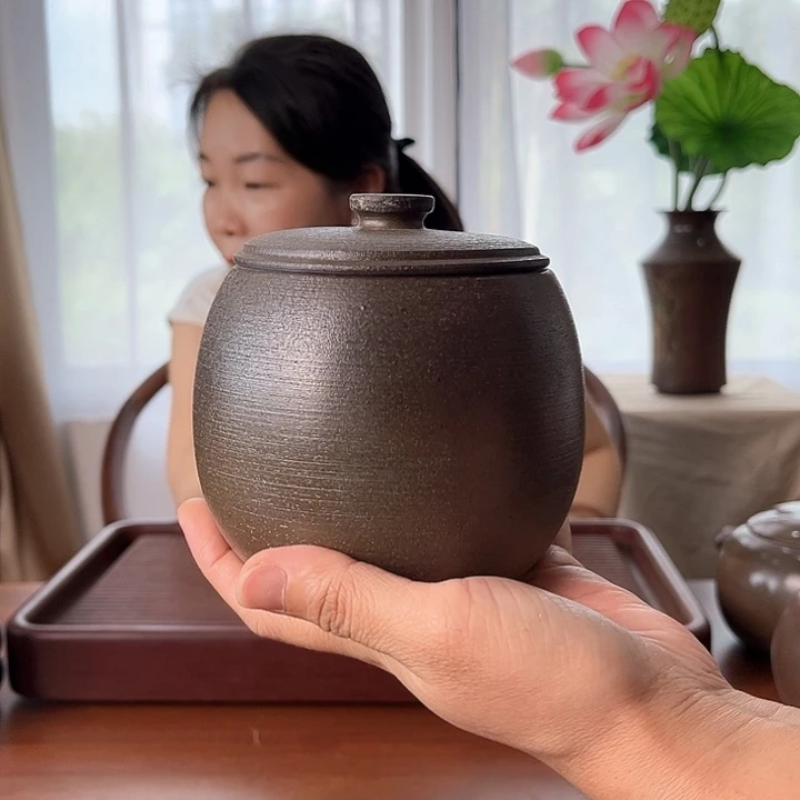 柴烧罐四两装 微瑕 捡漏