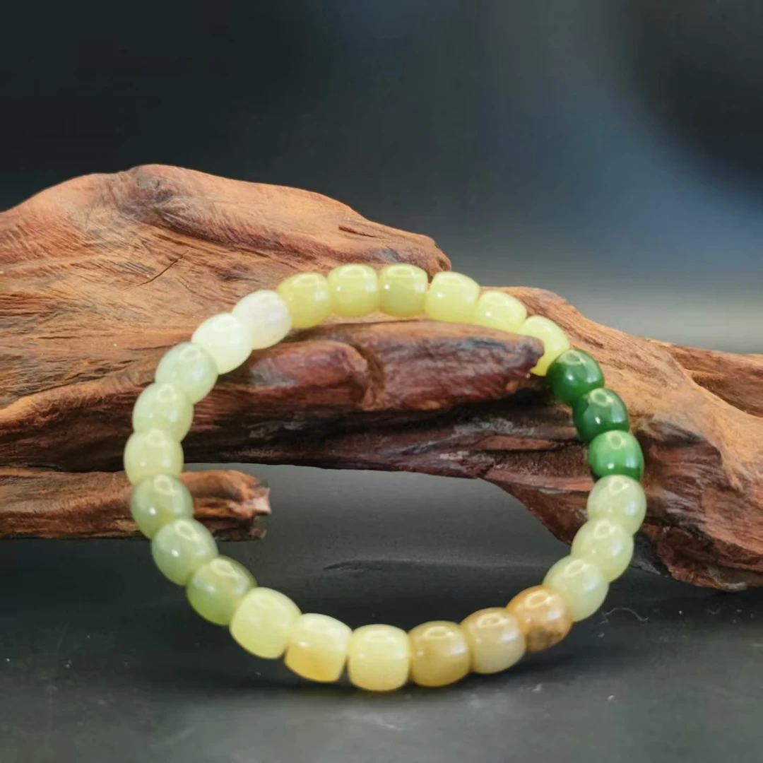 Z和田玉多宝桶珠手串（卡8）1986