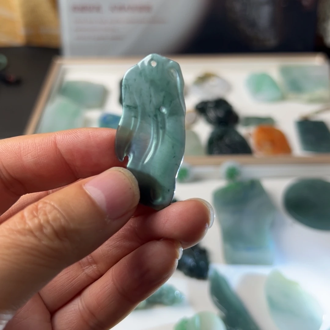 翡翠银S925镶嵌颈饰