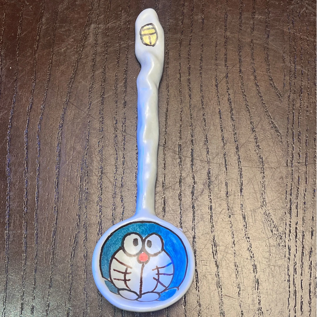 A158哆啦A梦勺子手绘陶瓷