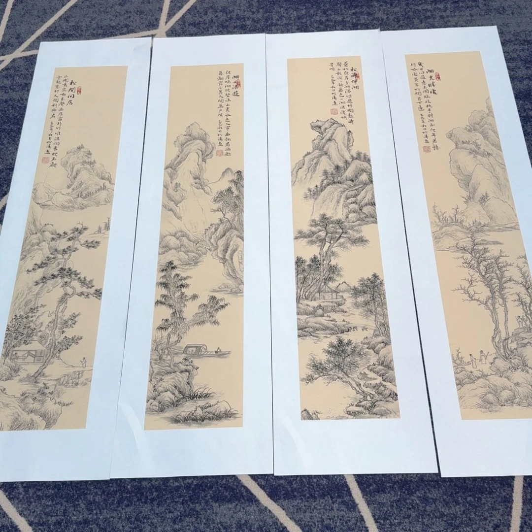 国画国画作品山水花鸟