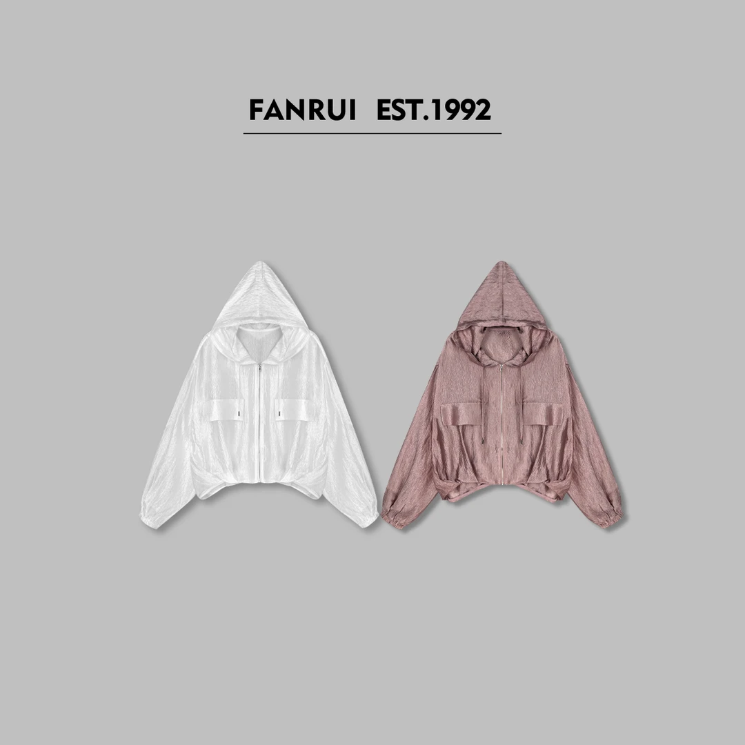 FANRUI/泛芮「蜜桃甜岛」肌理感冰爽透气百搭防晒外套XY15788