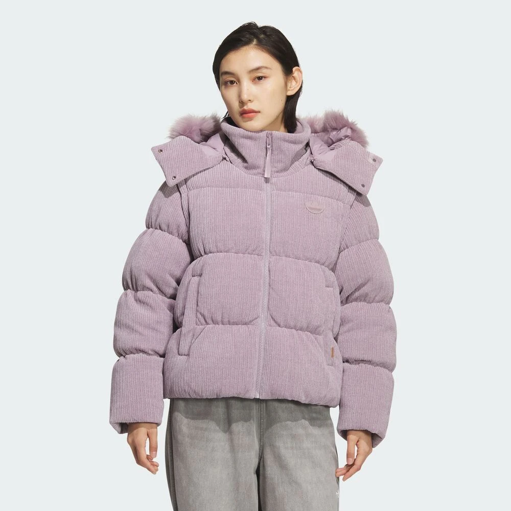 adidas阿迪达斯三叶草女子LUX JKT DOWN W厚羽绒服-短KS8499