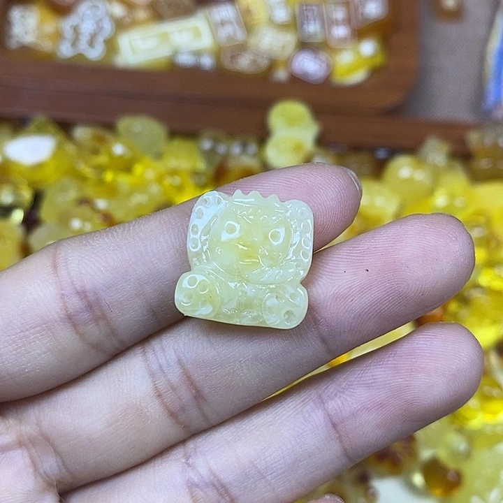 吊坠橄榄核大象74