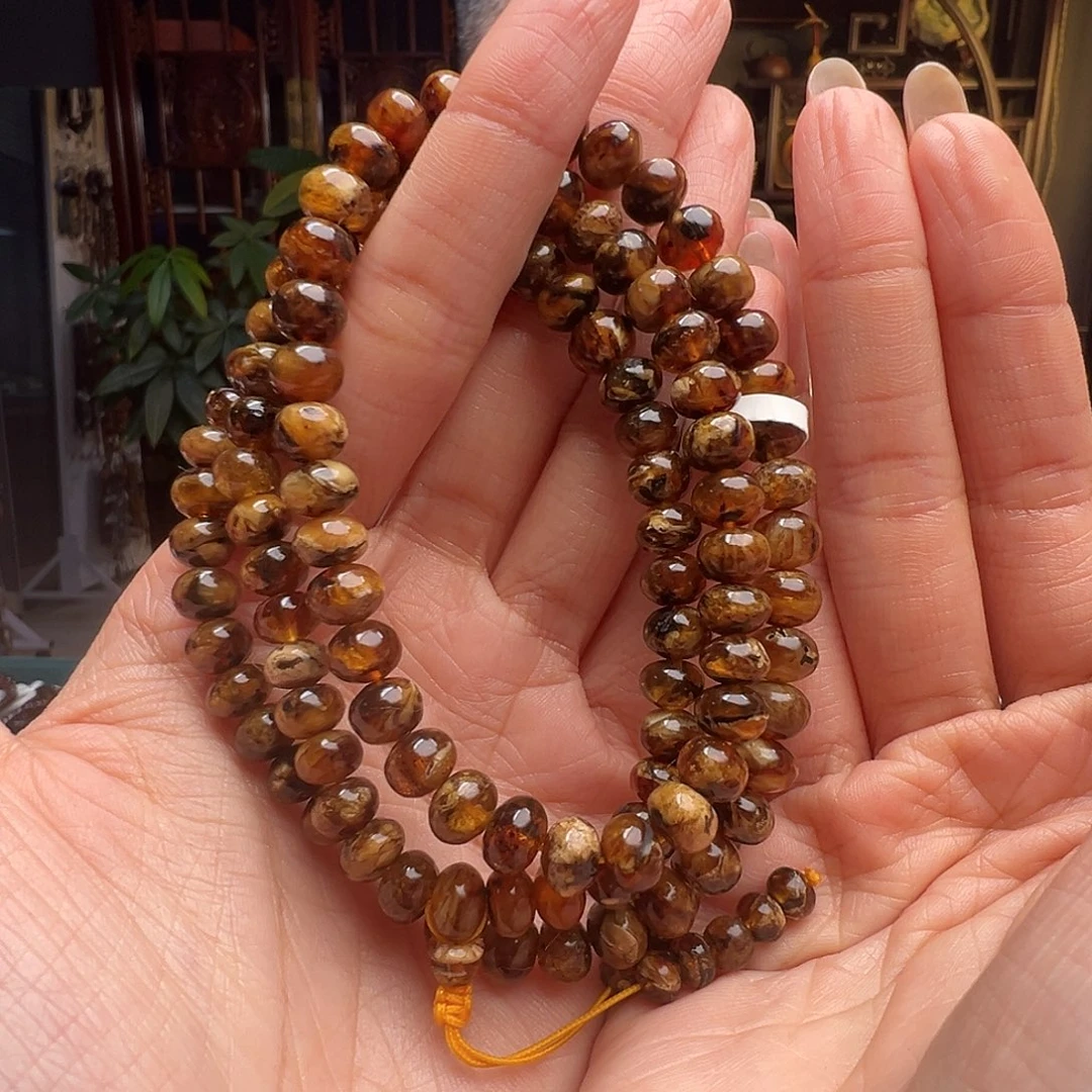 琥珀未镶嵌裸石抚顺琥珀20476七