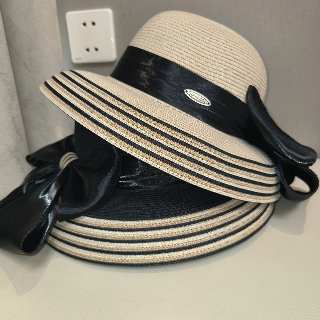 【尚雅美】春夏冰丝麻法式复古赫本遮阳帽