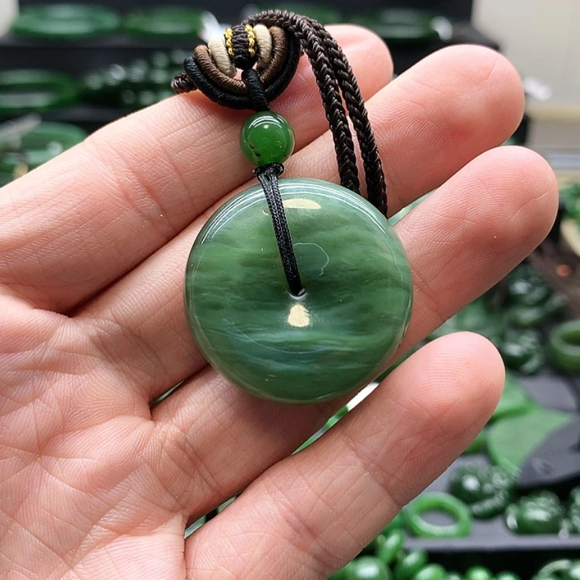 【闪购商品】和田玉（碧玉）吊坠(赠链)未镶嵌