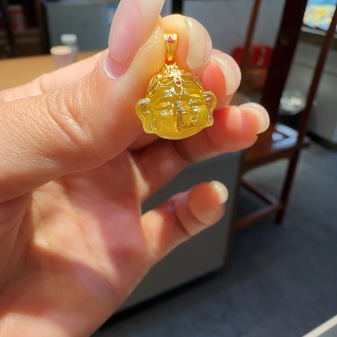 琥珀银S925镶嵌珠宝奇石