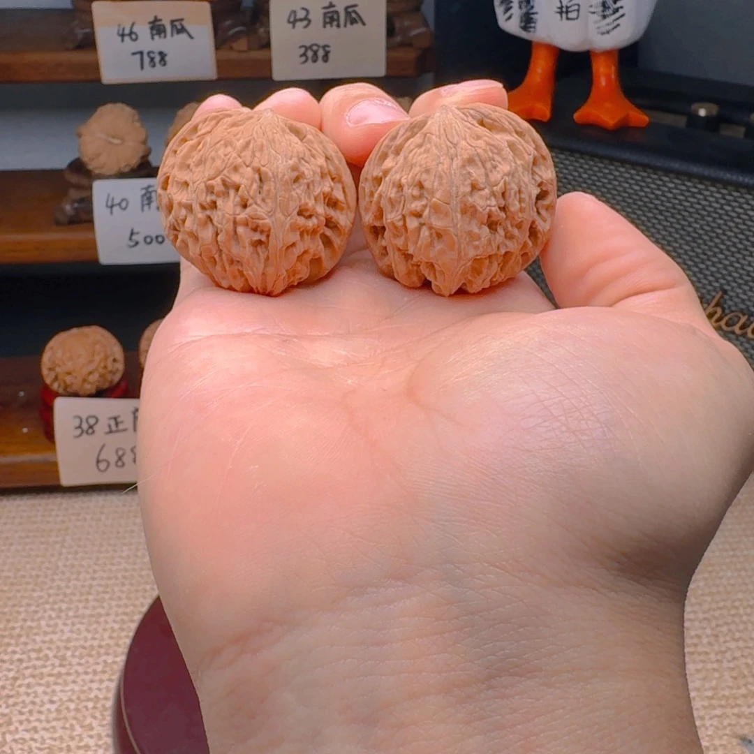 文玩核桃把件三*3907磨盘