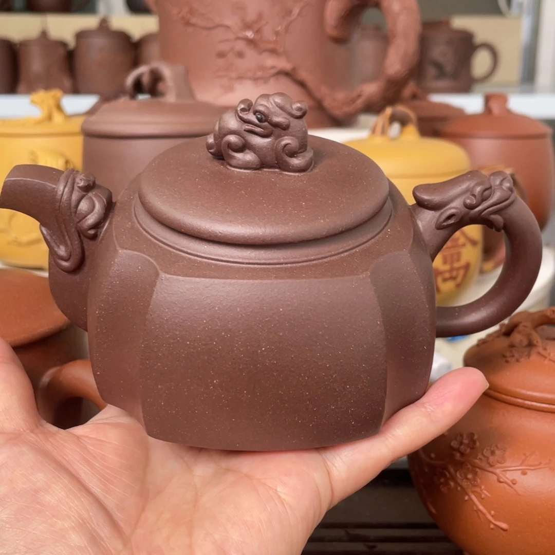 茶杯紫砂底槽清龙尊壶