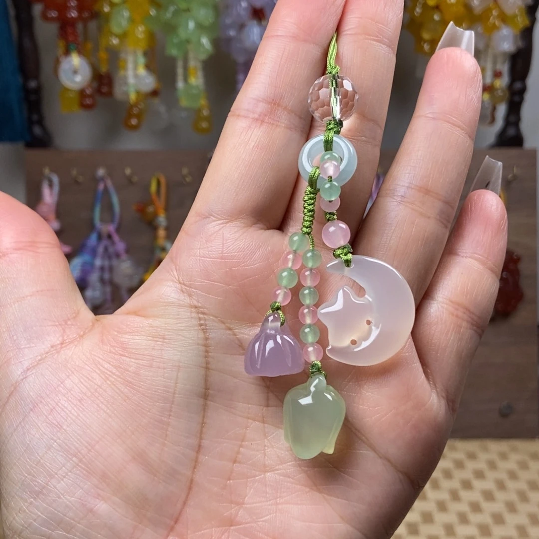 新品星星月亮手机链
