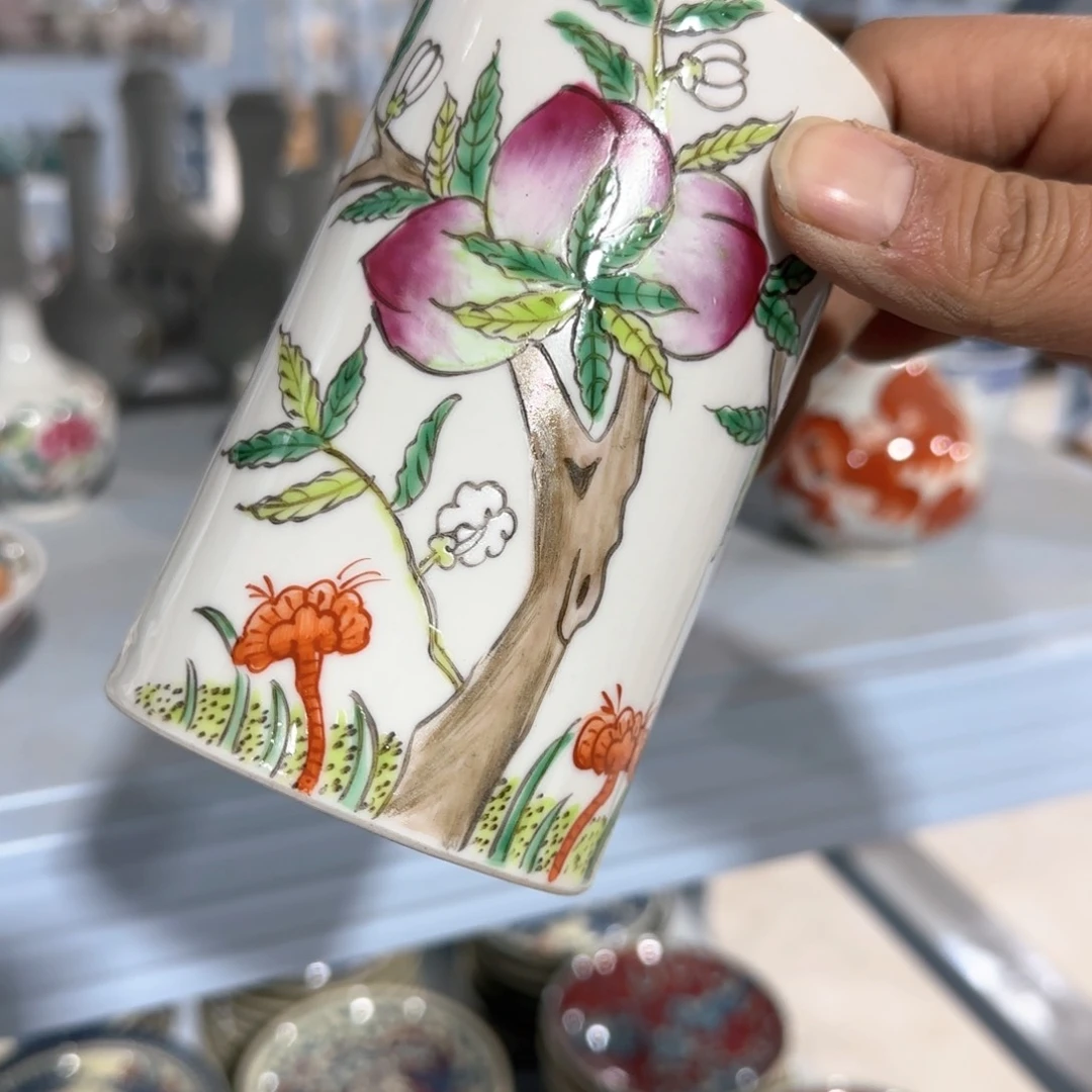 瓷片摆件手绘瓷器全部处理了吧