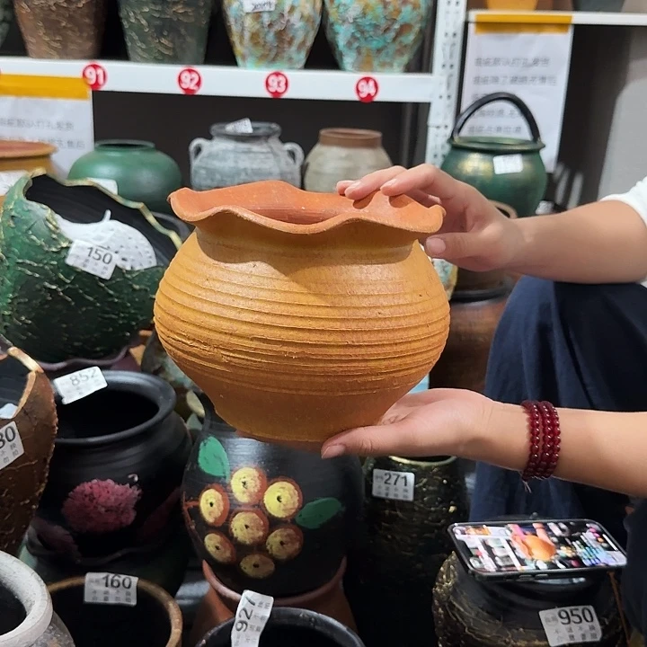 黄色花边431高度16口径18