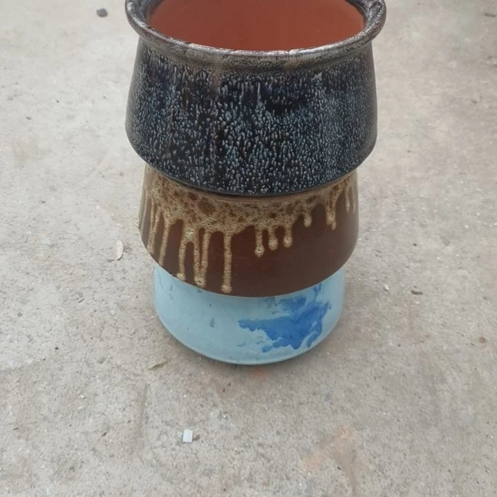 红陶口15高11瑕疵颜随机三个