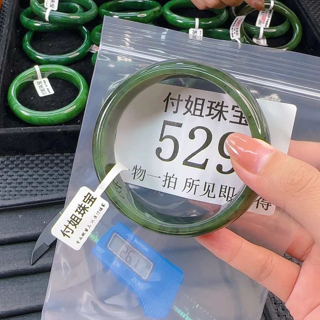 颈饰未镶嵌和田玉（碧玉）手镯64 529