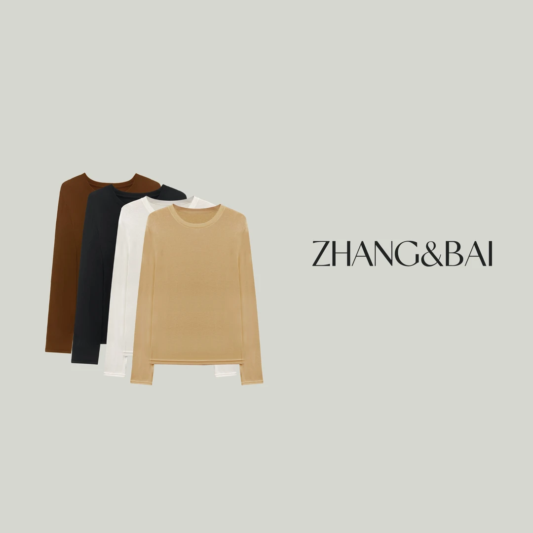 zhang&bai2025高奢系列【富养面膜醋酸T】慵懒休闲极简打底衫