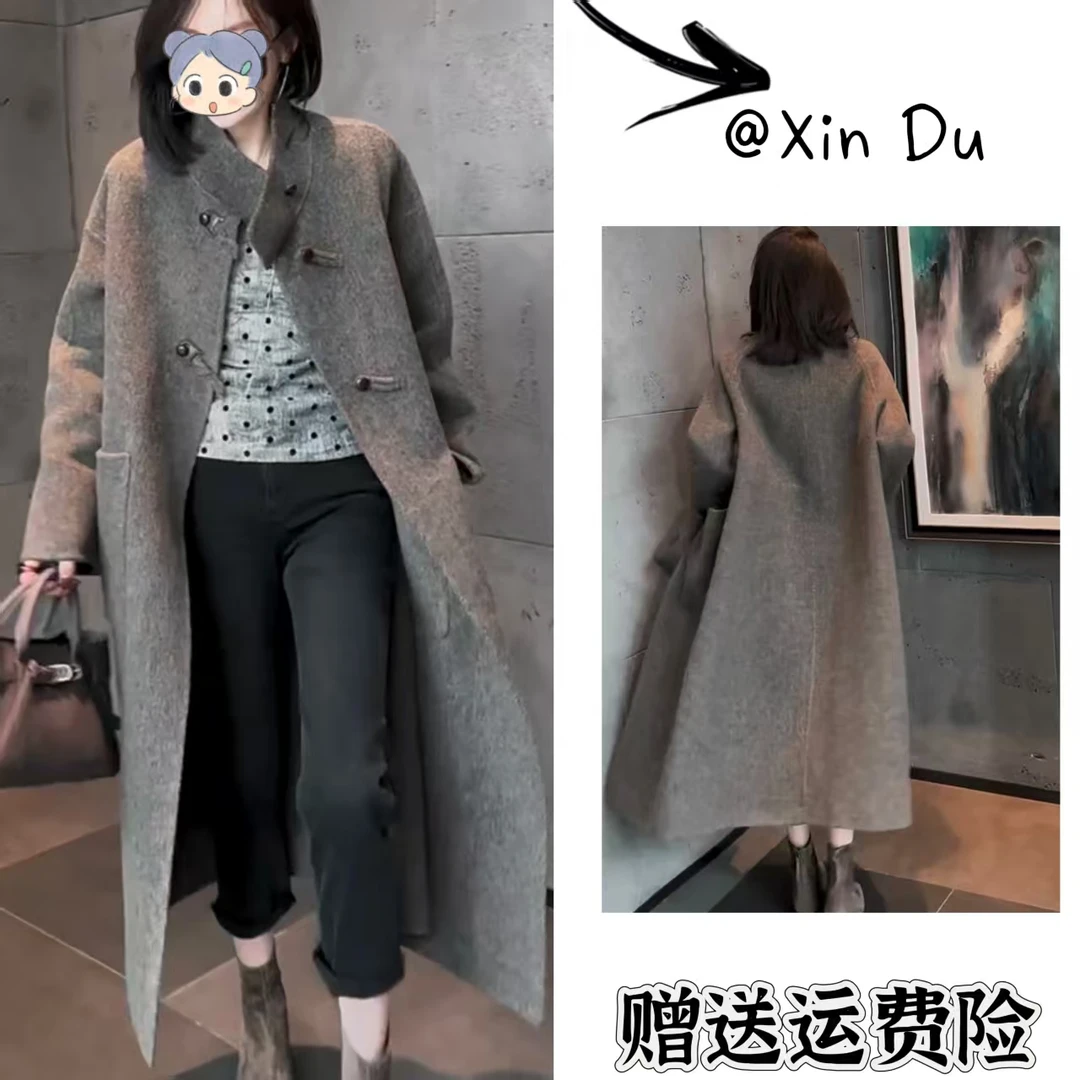 2025秋季新款时尚显瘦气质女士网红洋气风衣百搭款D23191