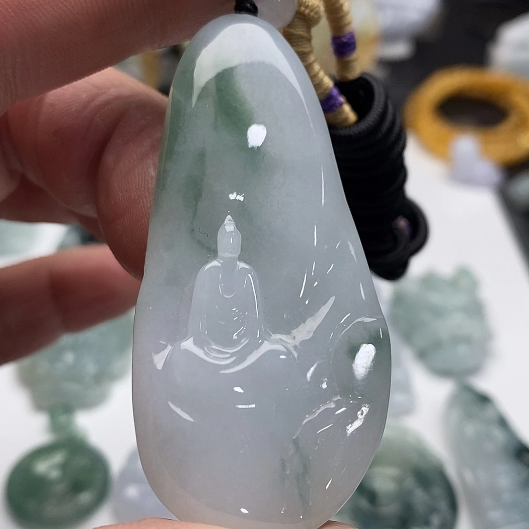 翡翠未镶嵌颈饰12345678