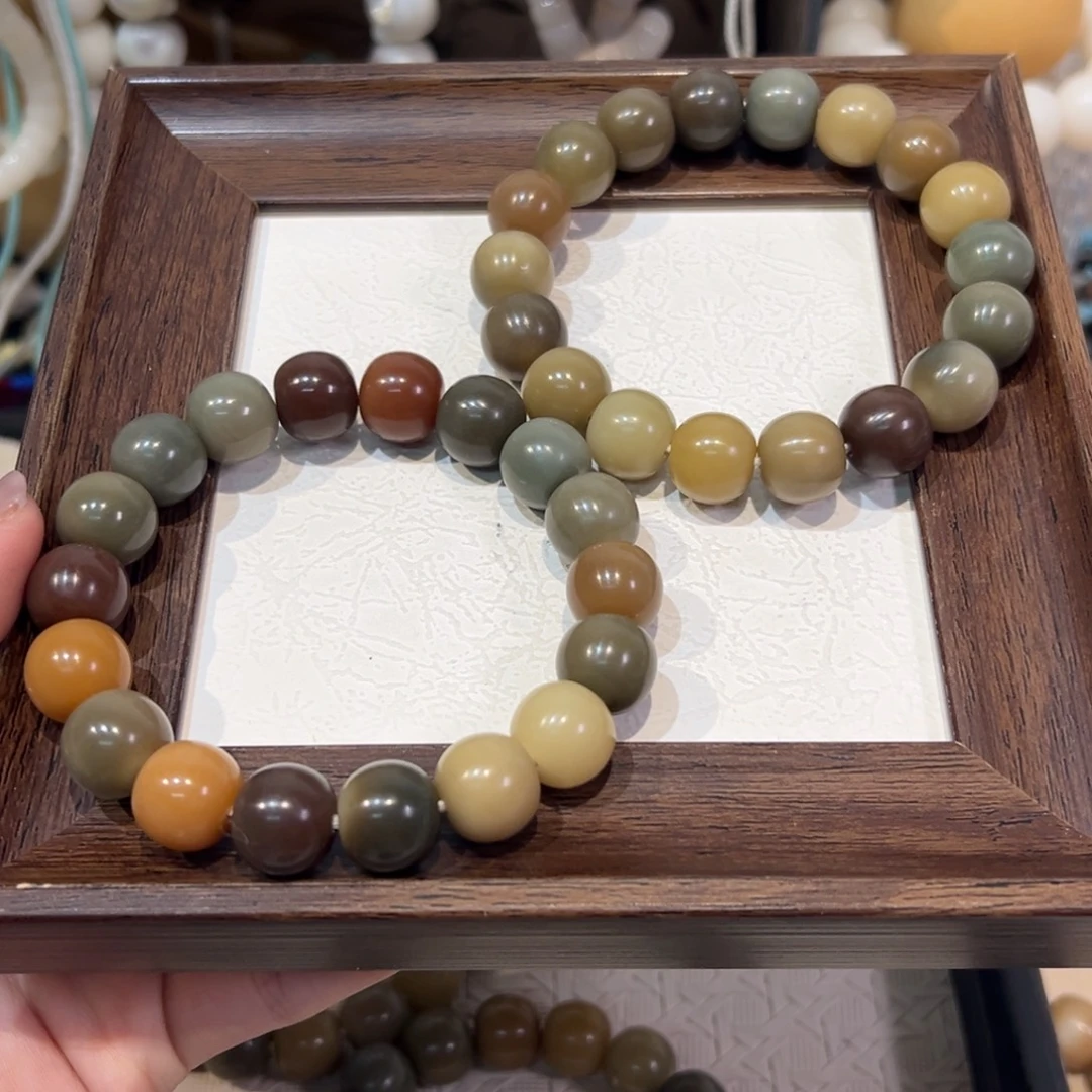 菩提根/象牙果吊坠龙井春茶卡14微瑕